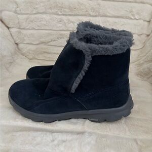 Skechers Women’s Navy Blue Suede Boot - Size 8.5 Wide